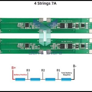 4S 7A 4PiN BMS 14.8Volt Li-ion Pil Koruma Devresi
